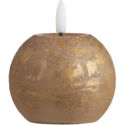 Leen Bakker LED-kaars Bal - goudkleur - Ø8 cm Online