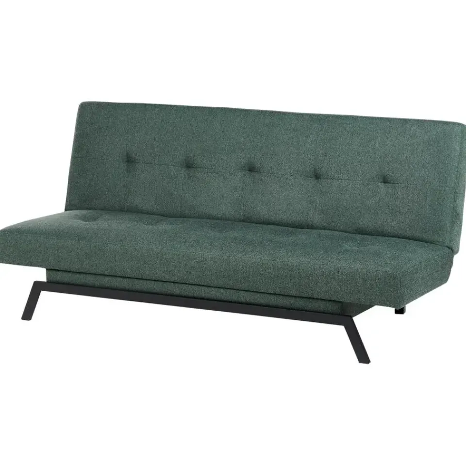 Beliani LEEDS - Slaapbank 3-zits - Groen - Polyester Online