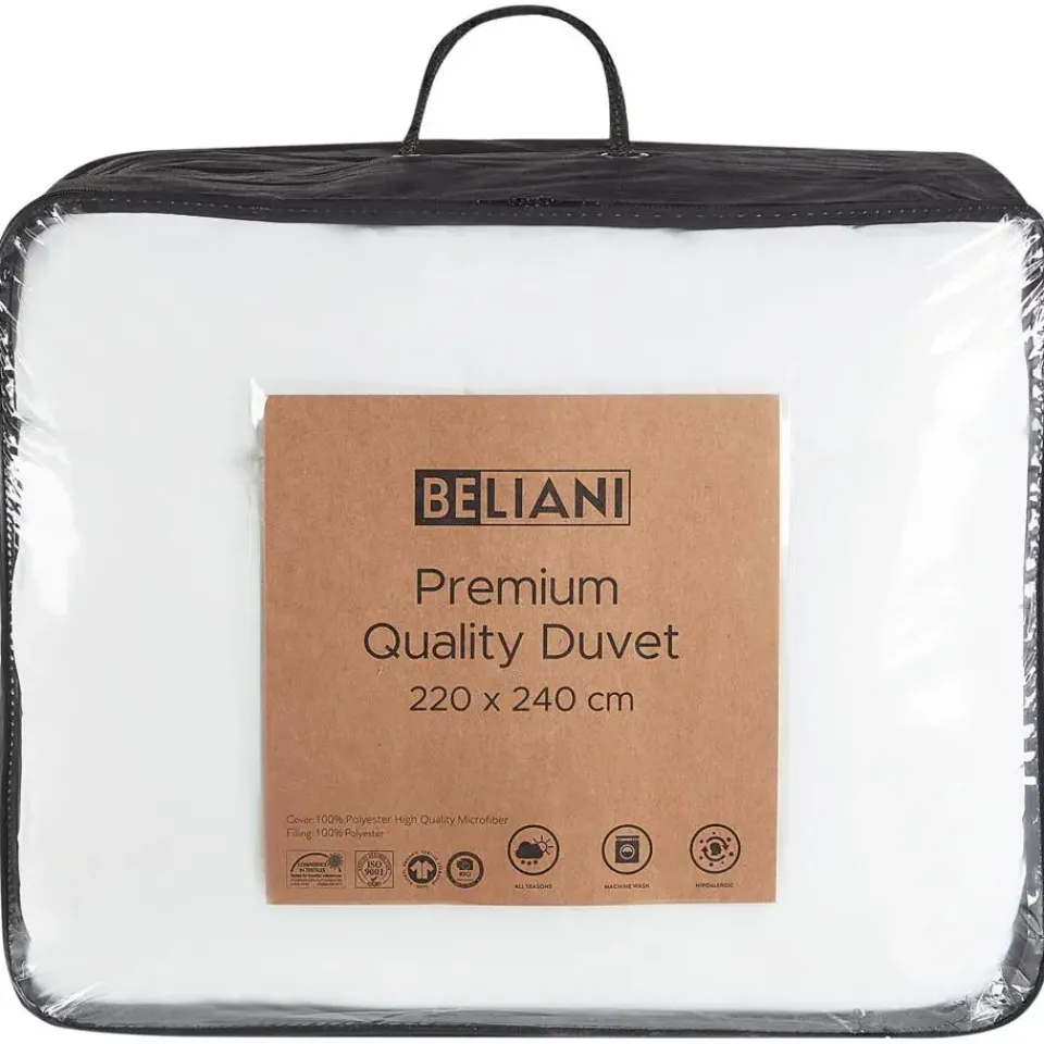 Beliani LEMBERG - Dekbed - Wit - 220 x 240 cm - Microvezels Sale