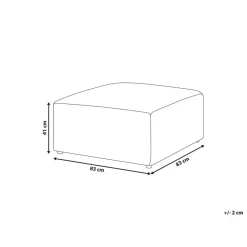 Beliani LEMVIG - Ottomaan - Donkergroen - Corduroy Sale