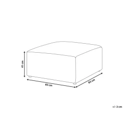 Beliani LEMVIG - Ottomaan - Donkergroen - Corduroy Sale