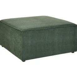 Beliani LEMVIG - Ottomaan - Donkergroen - Corduroy Sale