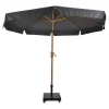Les - Parasol Libra houtlook Ø3mtr - grijs Clearance