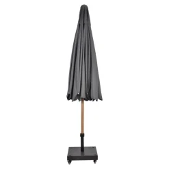 Les - Parasol Libra houtlook Ø3mtr - grijs Clearance
