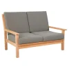 Les - Teak loungebank teak 124cm + kussen Discount