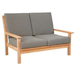 Les - Teak loungebank teak 124cm + kussen Discount