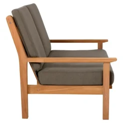 Les - Teak loungebank teak 124cm + kussen Discount