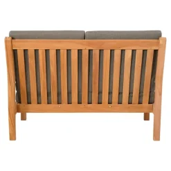 Les - Teak loungebank teak 124cm + kussen Discount