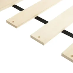 Beliani LESTRE - Tweepersoonsbed - Gebroken wit - 160 x 200 cm - Linnen Outlet