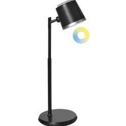 Leen Bakker LIBRA - Bureaulamp LED - Zwart - Synthetisch materiaal Sale