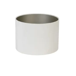 Light & Living - Lampenkap VELOURS - Ø25x18cm - Wit Outlet