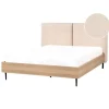 Beliani LIMANTON - Bed - Beige - 140 x 200 cm - Bouclé New