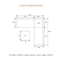 Garden Impressions Lincoln midden element - carbon black - desert sand Hot