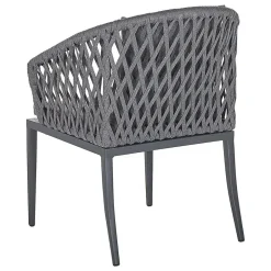 Beliani LIPARI - Tuinstoel set van 2 - Grijs - Aluminium Best