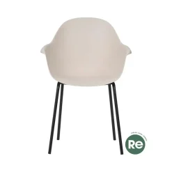 Leen Bakker Lisomme Dorian tuinstoel gerecycled bamboe créme Outlet