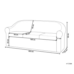 Beliani LIVADEIA - 3-zits tuinbank - Natuurlijk - Rotan Discount