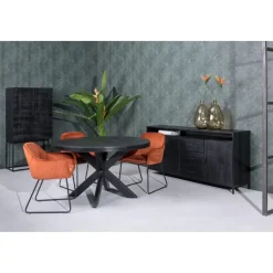 Livingfurn - Dressoir Kala Open 180 cm - Mangohout Hot