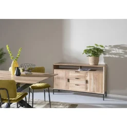 Livingfurn - Dressoir Oslo Acasia 140 cm - Acasiahout Sale