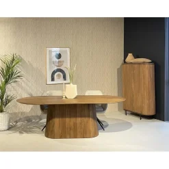 Livingfurn - Eetkamertafel Salvator 200cm - Mangohout New