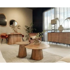 Livingfurn - Eetkamertafel Salvator 200cm - Mangohout New