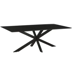 Livingfurn - Eetkamertafel Oslo Black Acacia 220 cm - Acacia Outlet