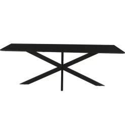 Livingfurn - Eetkamertafel Oslo Black Acacia 220 cm - Acacia Outlet