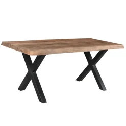 Livingfurn - Eetkamertafel Tree - X-Poten - Mango Hout - 220 - Bruin Discount