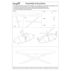 Livingfurn - Eetkamertafel Kala Oval Spider 160cm - Mangohout / Gecoat Staal Clearance