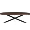 Livingfurn - Eetkamertafel Jesper Danish Oval Brown 180 cm - Mangohout Best