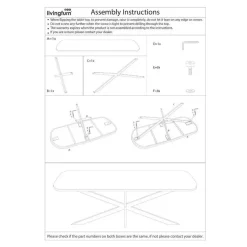 Livingfurn - Eetkamertafel Jesper Danish Oval Brown 180 cm - Mangohout Best