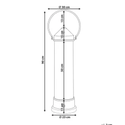 Leen Bakker LLAIMA - Terrasverwarmer - Koper - Staal Hot