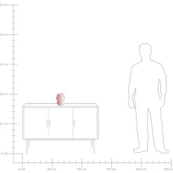 Leen Bakker LOBO - Tafellamp - Roze - Glas New