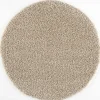 Muratap Loca Shaggy Rond Vloerkleed Beige Hoogpolig - 150 CM ROND Outlet