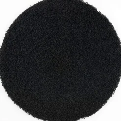 Muratap Loca Shaggy Rond Vloerkleed Zwart Hoogpolig - 150 CM ROND