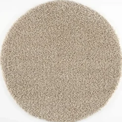 Muratap Loca Shaggy Rond Vloerkleed Beige Hoogpolig - 200 CM ROND Clearance