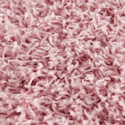 Muratap Loca Shaggy Rond Vloerkleed Licht Roze Hoogpolig - 150 CM ROND New