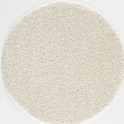 Muratap Loca Shaggy Rond Vloerkleed Creme Hoogpolig - 200 CM ROND Sale