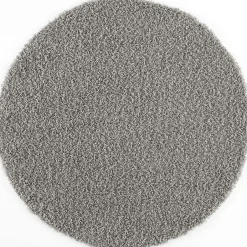 Muratap Loca Shaggy Rond Vloerkleed Lichtgrijs Hoogpolig - 200 CM ROND Hot