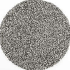Muratap Loca Shaggy Rond Vloerkleed Lichtgrijs Hoogpolig - 200 CM ROND Hot