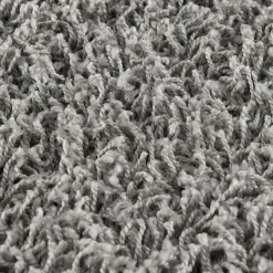 Muratap Loca Shaggy Rond Vloerkleed Lichtgrijs Hoogpolig - 200 CM ROND Hot