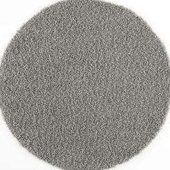 Muratap Loca Shaggy Rond Vloerkleed Lichtgrijs Hoogpolig - 150 CM ROND Hot