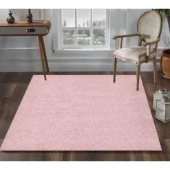 Muratap Loca Shaggy Vloerkleed – Modern Uni Effen – Roze Hoogpolig & Zacht - 160x230 CM Outlet