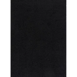 Muratap Loca Shaggy Vloerkleed – Modern Uni Effen – Zwart Hoogpolig & Zacht - 120x170 CM Best