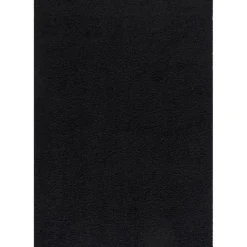 Muratap Loca Shaggy Vloerkleed – Modern Uni Effen – Zwart Hoogpolig & Zacht - 120x170 CM Best