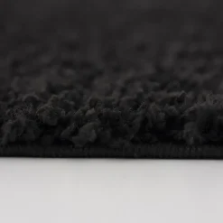 Muratap Loca Shaggy Vloerkleed – Modern Uni Effen – Zwart Hoogpolig & Zacht - 200x290 CM Best