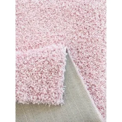 Muratap Loca Shaggy Vloerkleed – Modern Uni Effen – Roze Hoogpolig & Zacht - 120x170 CM Online