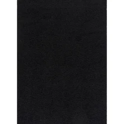 Muratap Loca Shaggy Vloerkleed – Modern Uni Effen – Zwart Hoogpolig & Zacht - 160x230 CM Discount
