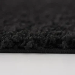 Muratap Loca Shaggy Vloerkleed – Modern Uni Effen – Zwart Hoogpolig & Zacht - 160x230 CM Discount