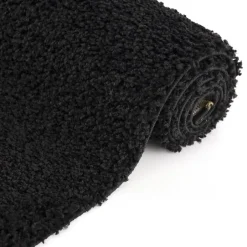 Muratap Loca Shaggy Vloerkleed – Modern Uni Effen – Zwart Hoogpolig & Zacht - 160x230 CM Discount