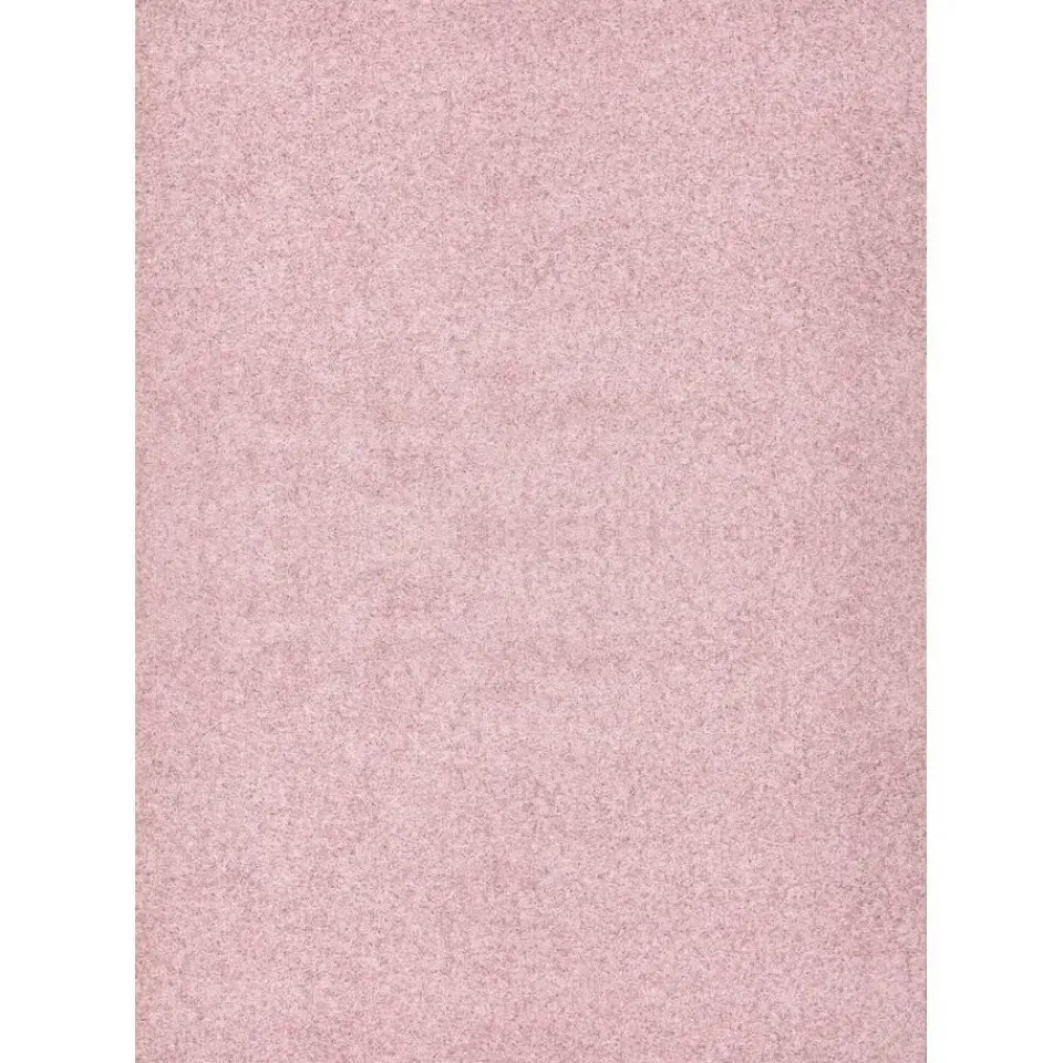 Muratap Loca Shaggy Vloerkleed – Modern Uni Effen – Roze Hoogpolig & Zacht - 140x200 CM